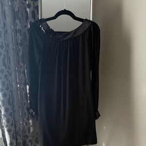Rachel Zoe Black Long Sleeve Dress